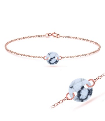 Marble Round Shape Bracelet BRS-235-RO-GP